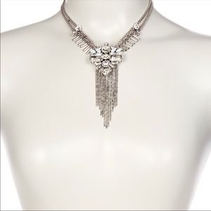 Silver and Crystal Statement Necklace